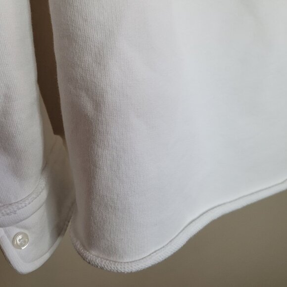 Frank & Eileen - Eileen Sweatshirt Button- Up in White - Picture 10 of 12